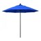 California Umbrella 9' Black Aluminum Market Patio Umbrella, Sunbrella Pacific Blue 194061335130 - alternate 1